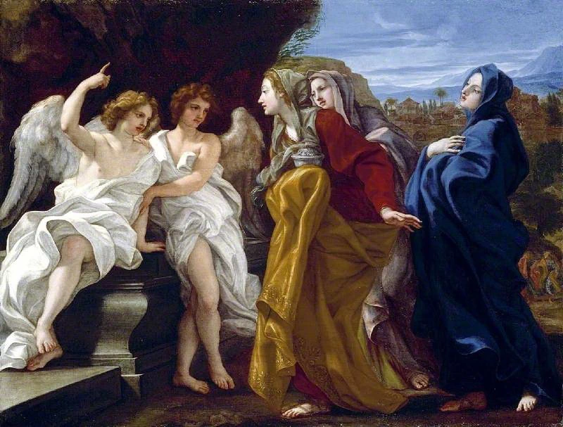 Le tre Marie al sepolcro - Fitzwilliam Museum, Cambridge, G.Battista Gaulli, il Baciccio